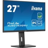 iiyama ProLite XUB2763QSU-B1 pantalla para PC 68,6 cm (27") 2560 x 1440 Pixeles Quad HD LED Negro, Monitor LED negro (mate), 68,6 cm (27"), 2560 x 1440 Pixeles, Quad HD, LED, 2 ms, Negro
