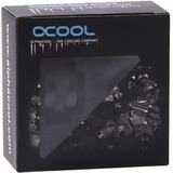 Alphacool 17471 accesorio o pieza de sistema de refrigeración para ordenador Racor, Conexión negro (mate), Racor, Latón, Negro, 1/4", 20 mm, 2,2 cm