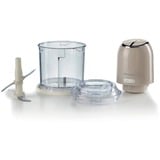Ariete 0438/03 0,6 L 400 W Beige, Trituradora crema, 0,6 L, Beige, Acero inoxidable, Botones, 400 W, 125 mm
