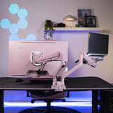 Arozzi Alzare Neo Duo, Soporte de monitor rosa