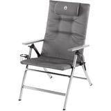 Coleman Silla reclinable acolchada, 5 posiciones gris/Plateado