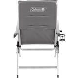 Coleman Silla reclinable acolchada, 5 posiciones gris/Plateado