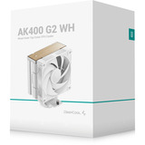 DeepCool AK400 G2 WH, Disipador de CPU blanco/Madera