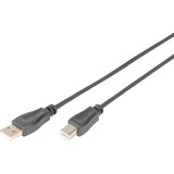 Digitus Cable de conexión USB 2.0 USB-A (conector) > USB-B (conector) negro