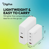Digitus Cargador USB GaN 140W, 3x USB-C, 1x USB-A 