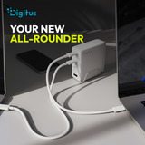 Digitus Cargador USB GaN 140W, 3x USB-C, 1x USB-A 