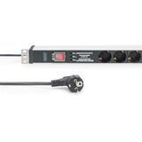 Digitus DN-95433, Regleta negro/Aluminio