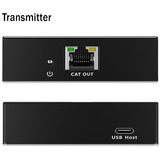 Digitus Set extensor CAT USB 3.2 Gen1, 5Gbps, 100 metros, Extensor USB negro