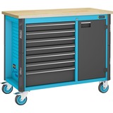 Hazet Assistent 179 NW Banco de trabajo portátil, Carros de herramienta azul/Negro, Banco de trabajo portátil, Negro, Azul, 750 kg, 600 mm, 1150 mm, 965 mm