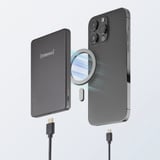 Intenso Magnetic Wireless Powerbank MW5000 Gris, Banco de potencia gris