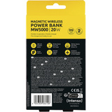 Intenso Magnetic Wireless Powerbank MW5000 Gris, Banco de potencia gris
