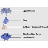 Keychron Gateron CJ Light Blue Switch-Set, Interruptor de botón celeste