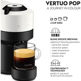 Krups  Nespresso Vertuo Pop Coconut White XN9201, Cafetera de cápsulas negro/blanco