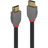 Lindy 36952 cable HDMI 1 m HDMI tipo A (Estándar) Negro gris, 1 m, HDMI tipo A (Estándar), HDMI tipo A (Estándar), 3D, 48 Gbit/s, Negro