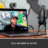 Logitech StreamСam cámara web 1920 x 1080 Pixeles USB 3.2 Gen 1 (3.1 Gen 1) Grafito, Webcam grafito, 1920 x 1080 Pixeles, Full HD, 60 pps, 1080p, 2 - 3.7 mm, 0.1 m