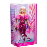 Mattel Barbie Deluxe Style con atuendo metálico rosa, Muñecos 