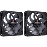 Noctua NF-A12x25 G2 PWM Sx2-PP chromax.black, Ventilador negro/Beige