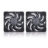 Noctua NF-A12x25 G2 PWM Sx2-PP chromax.black, Ventilador negro