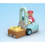 PLAYMOBIL Junior: Puesto de mercado ecológico y montacargas, Juegos de construcción 