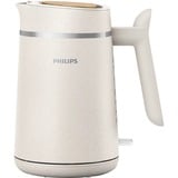 Philips Eco Conscious Edition HD9365/10 Hervidora 5000 Series, Hervidor de agua blanco (mate), 1,7 L, 2200 W, Plástico, Indicador de nivel de agua, Sin cables, Filtrado