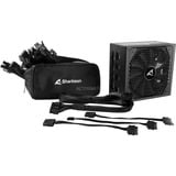 Sharkoon SilentStorm Cool Zero unidad de fuente de alimentación 650 W 20+4 pin ATX ATX Negro, Fuente de alimentación de PC negro, 650 W, 100 - 240 V, 50 - 60 Hz, 10 A, Activo, 120 W