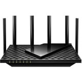 TP-Link Archer AX5400 router inalámbrico Gigabit Ethernet Tribanda (2.4 GHz / 5 GHz / 6 GHz) Negro negro, Wi-Fi 6E (802.11ax), Tribanda (2.4 GHz / 5 GHz / 6 GHz), Ethernet, Negro, Router de sobremesa