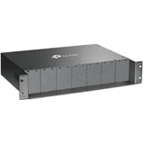 TP-Link TL-MC1400 V3 chasis de red 2U, Caja/Carcasa gris, 100-240V, 50/60 Hz, 9.5 V, 0 - 40 °C, -40 - 70 °C, 10 - 90%, Minorista