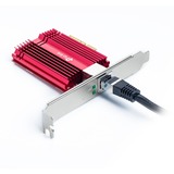 TP-Link TX401 adaptador y tarjeta de red Interno Ethernet 10000 Mbit/s, Adaptador de red rojo, Interno, Alámbrico, PCI Express, Ethernet, 10000 Mbit/s, Rojo