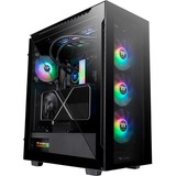 Thermaltake Divider 500 TG ARGB Midi Tower Negro, Cajas de torre negro, Midi Tower, PC, Negro, ATX, micro ATX, Mini-ITX, SPCC, 17 cm