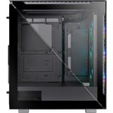 Thermaltake Divider 500 TG ARGB Midi Tower Negro, Cajas de torre negro, Midi Tower, PC, Negro, ATX, micro ATX, Mini-ITX, SPCC, 17 cm