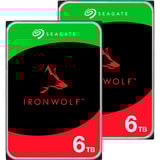 UGREEN DH2300 + 2x 6 TB Seagate IronWolf HDD Paquete, NAS negro