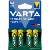 VARTA Ready2Use HR06 1350 mAh Batería recargable AA Níquel-metal hidruro (NiMH) Batería recargable, AA, Níquel-metal hidruro (NiMH), 4 pieza(s), 1350 mAh, Verde