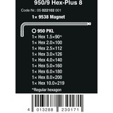 Wera 950/9 Hex-Plus 8, 05022102001, Destornillador cromado