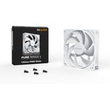 be quiet! Pure Wings 3 120mm PWM White Carcasa del ordenador Ventilador 12 cm Blanco 1 pieza(s) blanco, Ventilador, 12 cm, 1600 RPM, 84,8 m³/h, Blanco