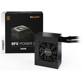 be quiet! SFX POWER 3 300W unidad de fuente de alimentación 20+4 pin ATX Negro, Fuente de alimentación de PC negro, 300 W, 100 - 240 V, 350 W, 50/60 Hz, 5/2 A, 5 A
