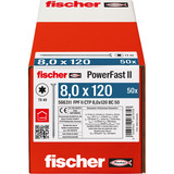 fischer Tornillo para aglomerado PowerFast II 8,0x120 cabeza avellanada TX 
