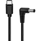 goobay Cable USB-C > DC 5 V/3 A, Fuente de alimentación negro/Plateado