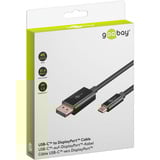 goobay Cable adaptador USB, conector USB-C > conector DisplayPort, 4K 60Hz negro