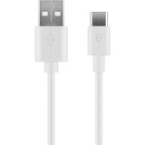 goobay Kit de carga USB-C 5 vatios, Cargador blanco