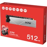 ADATA GAMMIX S60 512 GB M.2 PCI Express 4.0 NVMe 3D NAND, Unidad de estado sólido 512 GB, M.2, 4700 MB/s