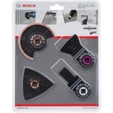 Bosch 2 608 661 695 accesorio para herramienta multifunción Juego de aspas, Juego de hojas de sierra  Juego de aspas, Azulejo, Acero de alto carbono (HCS), 4 pieza(s), Blister