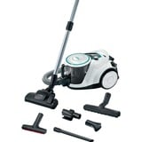Bosch Serie 6 BGC41XHYG aspiradora 2,4 L Aspiradora cilíndrica Secar 700 W Sin bolsa, Aspiradora de suelo blanco, 700 W, Aspiradora cilíndrica, Secar, Sin bolsa, 2,4 L, Filtro higiénico