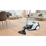 Bosch Serie 6 BGC41XHYG aspiradora 2,4 L Aspiradora cilíndrica Secar 700 W Sin bolsa, Aspiradora de suelo blanco, 700 W, Aspiradora cilíndrica, Secar, Sin bolsa, 2,4 L, Filtro higiénico