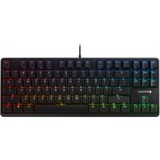 CHERRY G80-3000N RGB TKL teclado Universal USB QWERTY Internacional de EE.UU. Negro negro, Alámbrico, USB, Interruptor mecánico, QWERTY, LED RGB, Negro