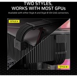 Corsair Tipo 5 > Cable de alimentación 90° 12V 2x6 GPU (Estilo A) negro