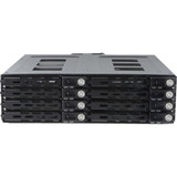 DeLOCK Marco intercambiable de 5,25″ para 8 x 2,5″ HDD / SSD SATA o SAS con cerradura, Bastidor de instalación 