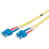 Digitus Cable de parche LWL, dúplex, conector SC > SC, monomodo OS2 amarillo