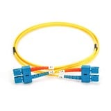 Digitus Cable de parche LWL, dúplex, conector SC > SC, monomodo OS2 amarillo