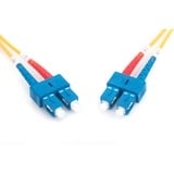 Digitus Cable de parche LWL, dúplex, conector SC > SC, monomodo OS2 amarillo