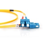 Digitus Cable de parche LWL, dúplex, conector SC > SC, monomodo OS2 amarillo